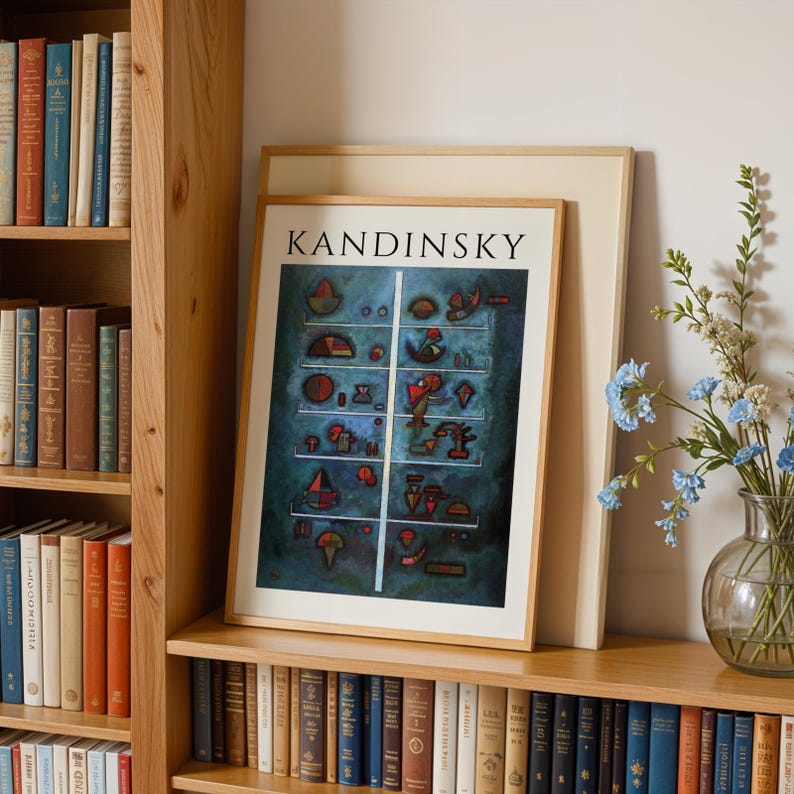 Kandinsky Abstract Tree Print, Bauhaus Wall Art, Modernist Poster - Etsy