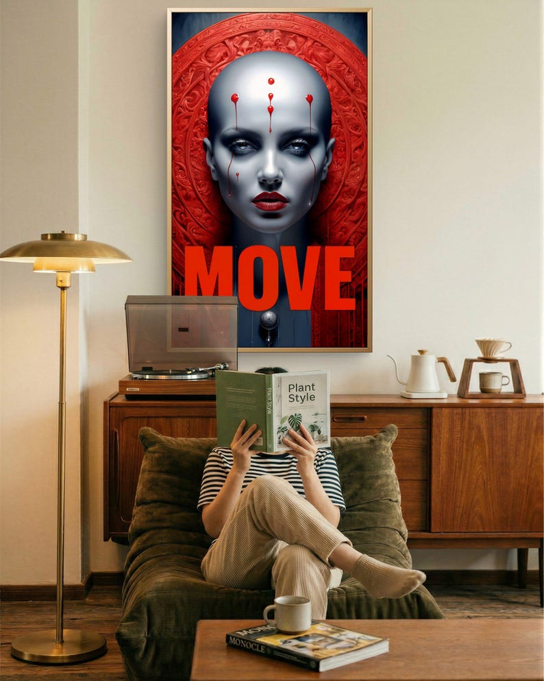 Cyberpunk Sci-fi Poster – Futuristic Wall Art Print (digital Download ...