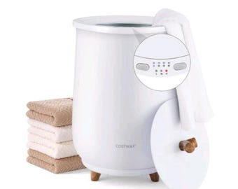 20L Large Luxury Bucket-Style Towel Warmer with Fragrant Disc Holder
