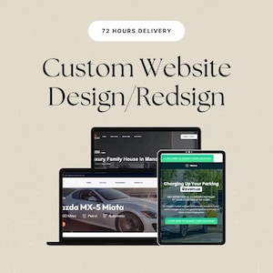 Custom Web Design and Development Professional Laravel PHP Business Site Unlimited Revisions