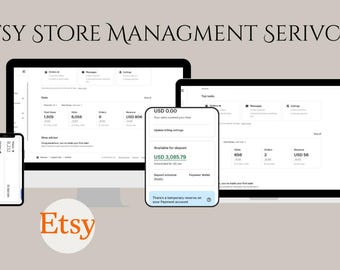 Professioneel Etsy-winkelbeheer en optimalisatieservice voor SEO-vermeldingen | Virtuele assistent voor de Etsy Shop