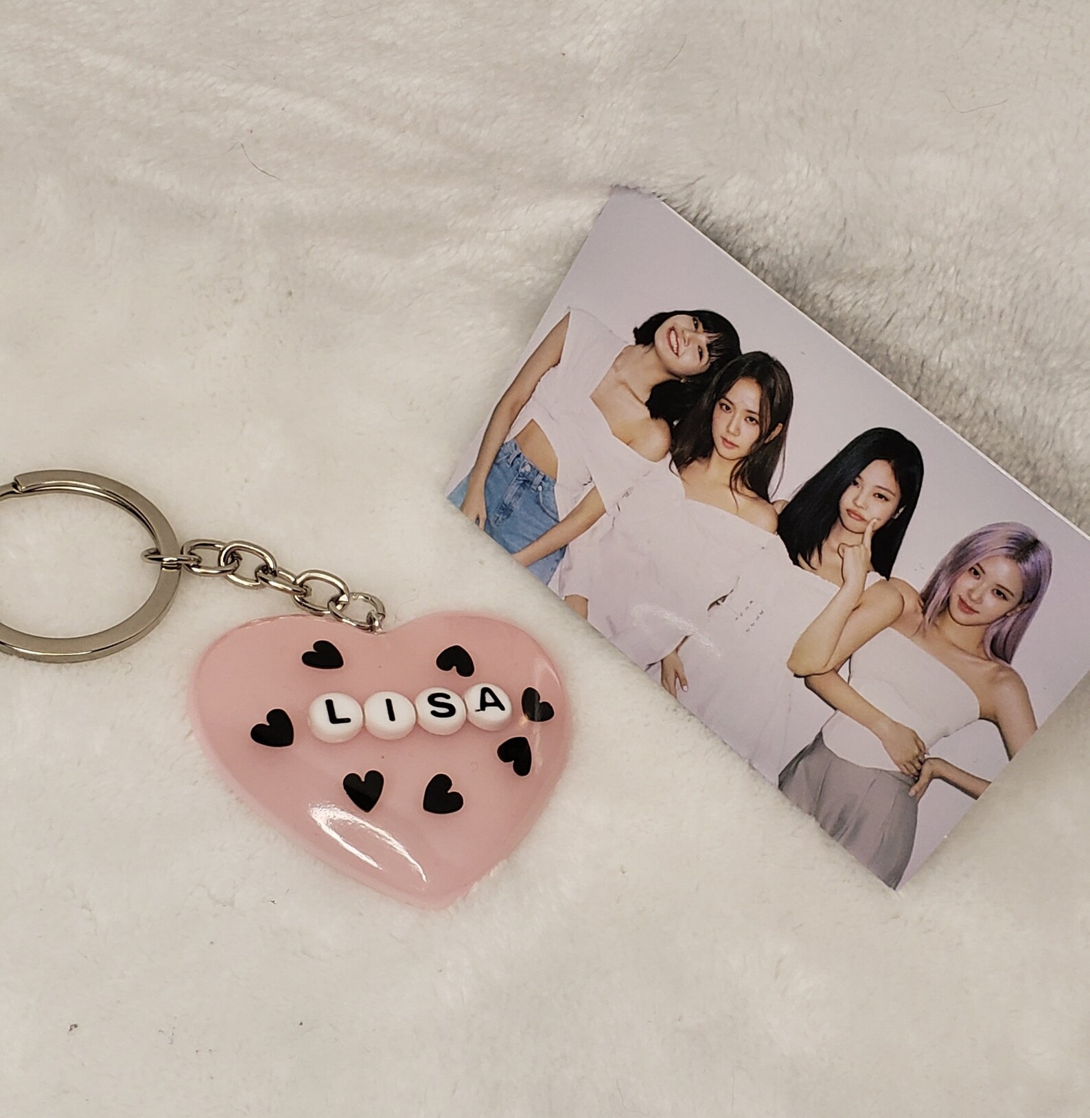 BLACKPINK Resin Heart Keychains Etsy