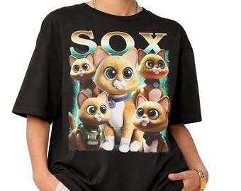 Vintage 90s Sox Cat Graphic T-Shirt, Retro Space Ranger Movie Shirt, Disney Pixar Lightyear Sox Cat Shirt, WDW Magic Kingdom Tee