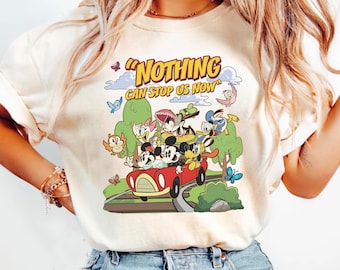 Mickey and Friends Runaway Railway Nothing Can Stop Us Now Shirt, Disney Family Vacation Tee, Hollywood Studios Trip, Magic Kingdom Tee