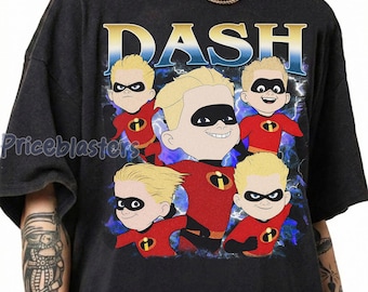 Disney Dash Incredibles Shirt, Vintage Disney Pixar The Incredibles Movie T-Shirt, Elastigirl Violet Parr Mr incredible Family Matching Tee