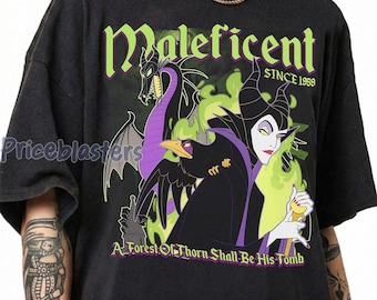 Retro Disney Villains Maleficent Sleeping Beauty Shirt, Disney Villains Unfairly Ever After, Mistress Of All Evil, Bad Witches Club