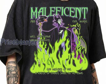 Retro Disney Villains Maleficent Sleeping Beauty Shirt, Disney Villains Unfairly Ever After, Mistress Of All Evil, Bad Witches Club