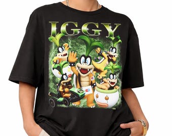 Iggy Koopa T-Shirt, Retro Koopalings T-Shirt, Hipster Koopa Shirt, Vintage Style Gaming Shirt, Super Mario Fan Gift, Universal Orlando Trip