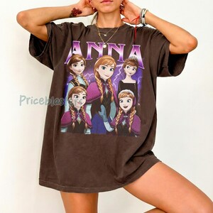 Vintage Anna gefrorene Shirt, Retro Disney Prinzessin Anna T-Shirt, Königin von Arendelle Tshirt, Disneyland Prinzessin Shirt, gefrorene Film Geschenk für Fan