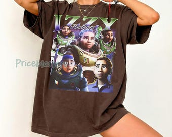 Camiseta vintage de los 90 de Izzy Hawthorne con estampado, camiseta retro de la película Space Ranger, camiseta de Disney Pixar Lightyear, camiseta de WDW Magic Kingdom