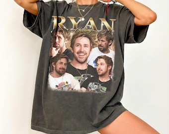 Camiseta Comfort Colors de Ryan Gosling, camiseta estilo vintage de los 90, camiseta de homenaje retro de los 90 para fans, regalo para fans del actor de Hollywood