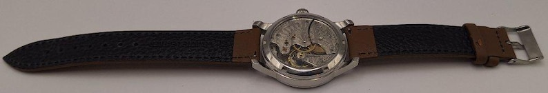 Waltham Vintage 6s fickur med äktenskapsnummer, ombyggt 40 mm rostfritt stål armbandsur, ca 1892, urverk bild 8