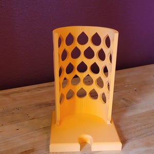 Breithals-Kunststoffdeckel-Organizer für Einmachgläser - Stapelbarer Halter für Verschiedene Deckel - Aufbewahrungslösung für die Küche - Mandarin Orange