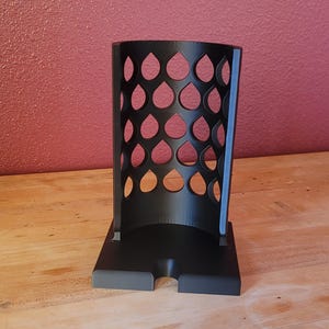 Wide Mouth Plastic Lid Organizer for Mason Jars - Stackable Holder for Various Lids - Kitchen Storage Solution - Black