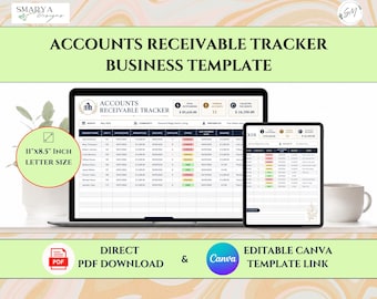 Senior Living Accounts Receivable Tracker | Canva Payment Follow Up Sheet