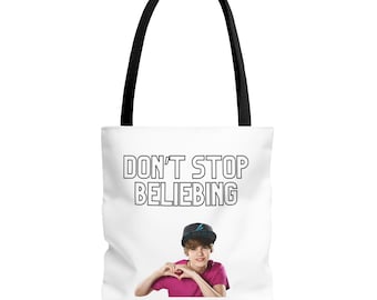 Torba typu „Don't Stop Believin' heart pose” | projekt tekstu ze zdjęciem