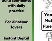 Year 2 Maths Worksheets Printable | KS1 Maths Activities | Dinosaur Theme | Home Learning Pack UK