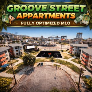 Groove street apartment| Fivem mlo | Mlo | Optimized| Roleplay | High quality|