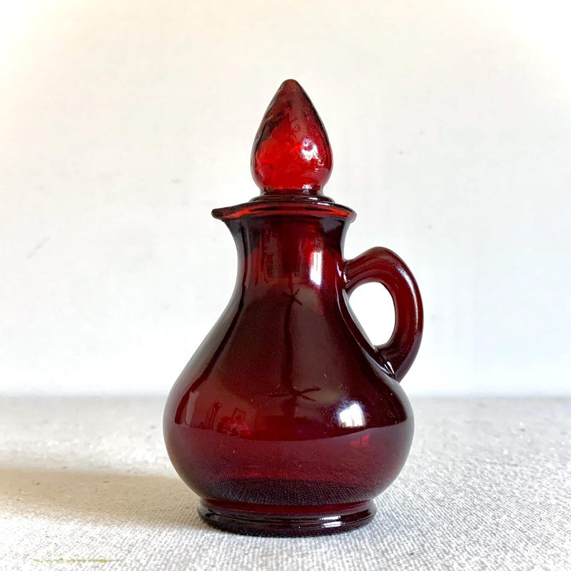 Vintage Red Glass - Etsy