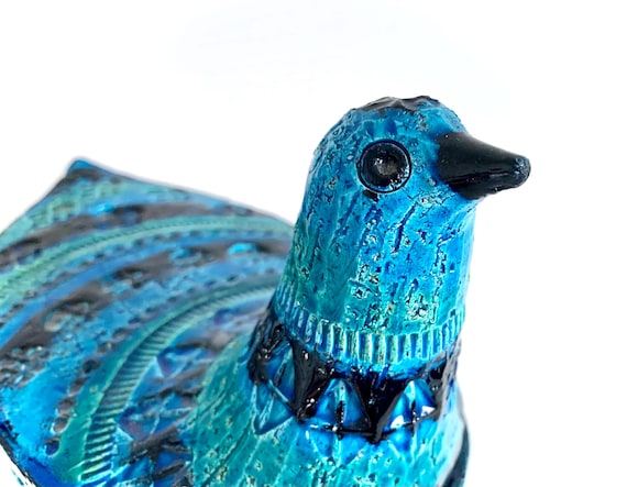ヴィンテージ ビトッシ リミニブルー イノシシ Vintage Bitossi Rimini Blue Bird Dish Aldo Londi Mid-century