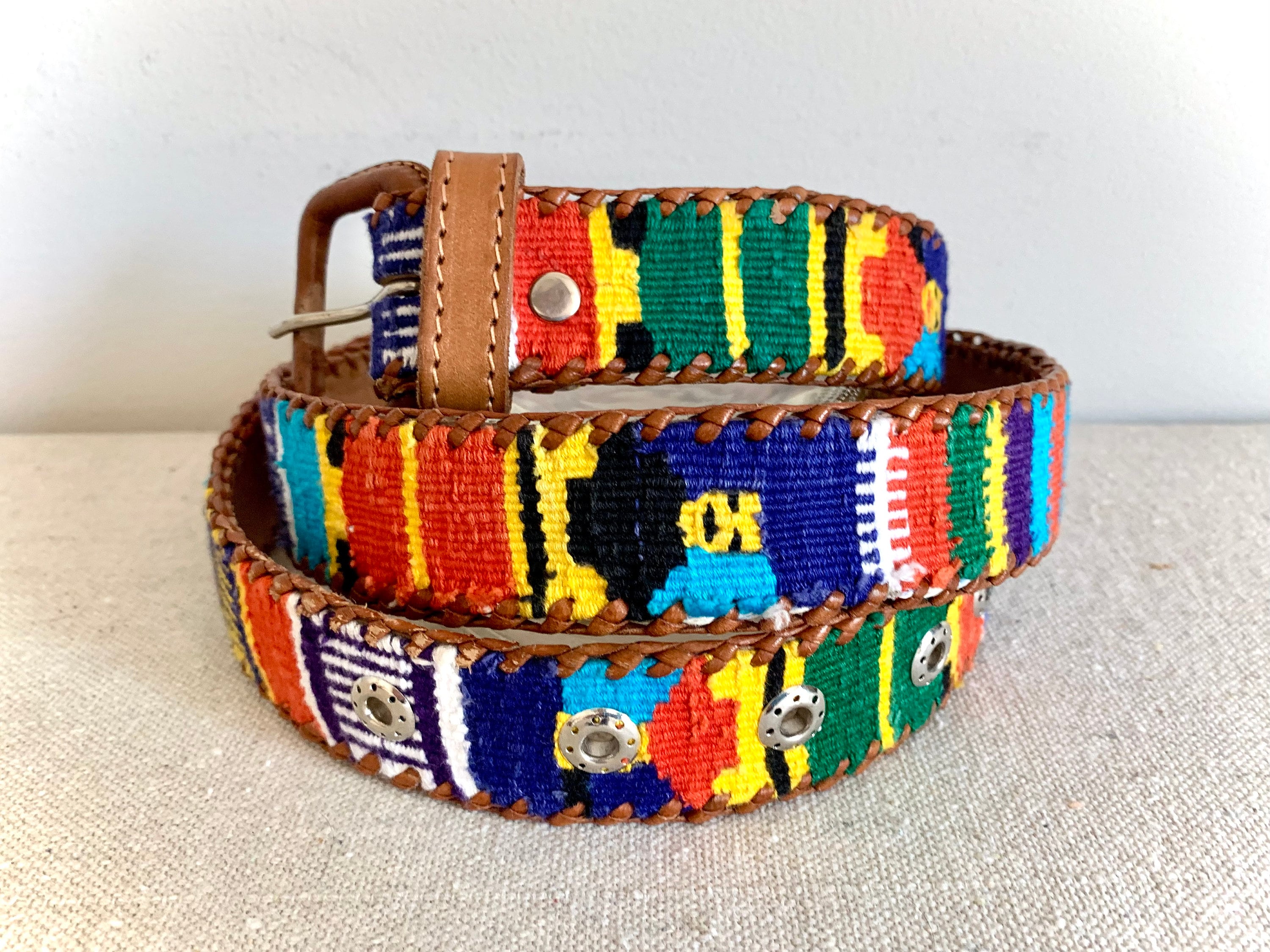 VINTAGE // Guatemalan Leather Belt 0154-SHOPIFY-SQUARE.jpg?v=  main image 2