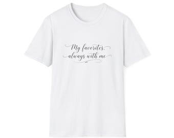 Personalisiertes Mom Shirt mit Kindernamen | Benutzerdefinierte Geschenk von Kindern | Meine Favoriten Immer mit mir Tee