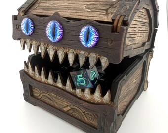 Caja de dados Mimic / Cárcel de dados / Regalo de D&D