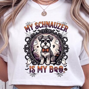 Mi Schnauzer es mi Boo Halloween Dog Owner PNG: Schnauzer Halloween Dog Lover png Spooky Pet Graphic Autumn Fall Design (Descarga digital)