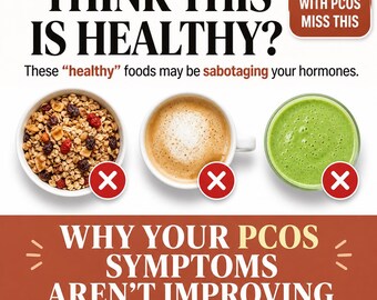 PCOS Food Guide Printable | Hidden Trigger Foods + Smart Swaps | Insulin Resistance & Hormone Balance