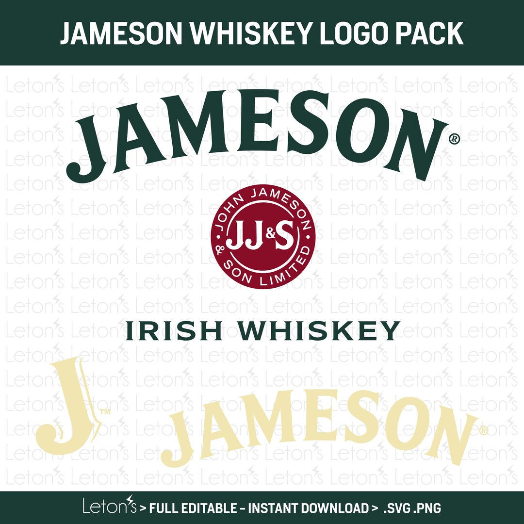 Jameson SVG PNG Logo Irish Whiskey Distillery Vector Digital Cut Files ...