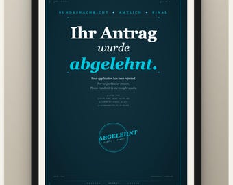 Funny German Expat Wall Art — Set of 3 Printable Posters | Bureaucracy Humor