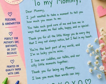 生まれ変わったお子様からの心温まるカスタムレター