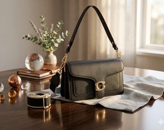 Small Leather Crossbody Bag – Chic Shoulder Purse, Evening Clutch with Detachable Straps