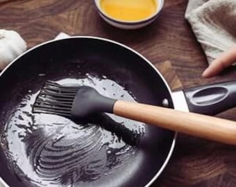 12-Piece Silicone Kitchen Utensil Set with Wooden Handles | Nonstick Cookware Safe Cooking Tools Set