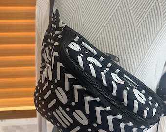 Handgefertigte Ankara Gürteltasche, Afrikanische Wax Print Gürteltasche, Festival Hüfttasche