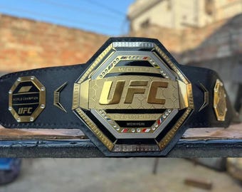 New UFC Legacy Replica Championship Belt Adult Size Title Belt 2MM Plates