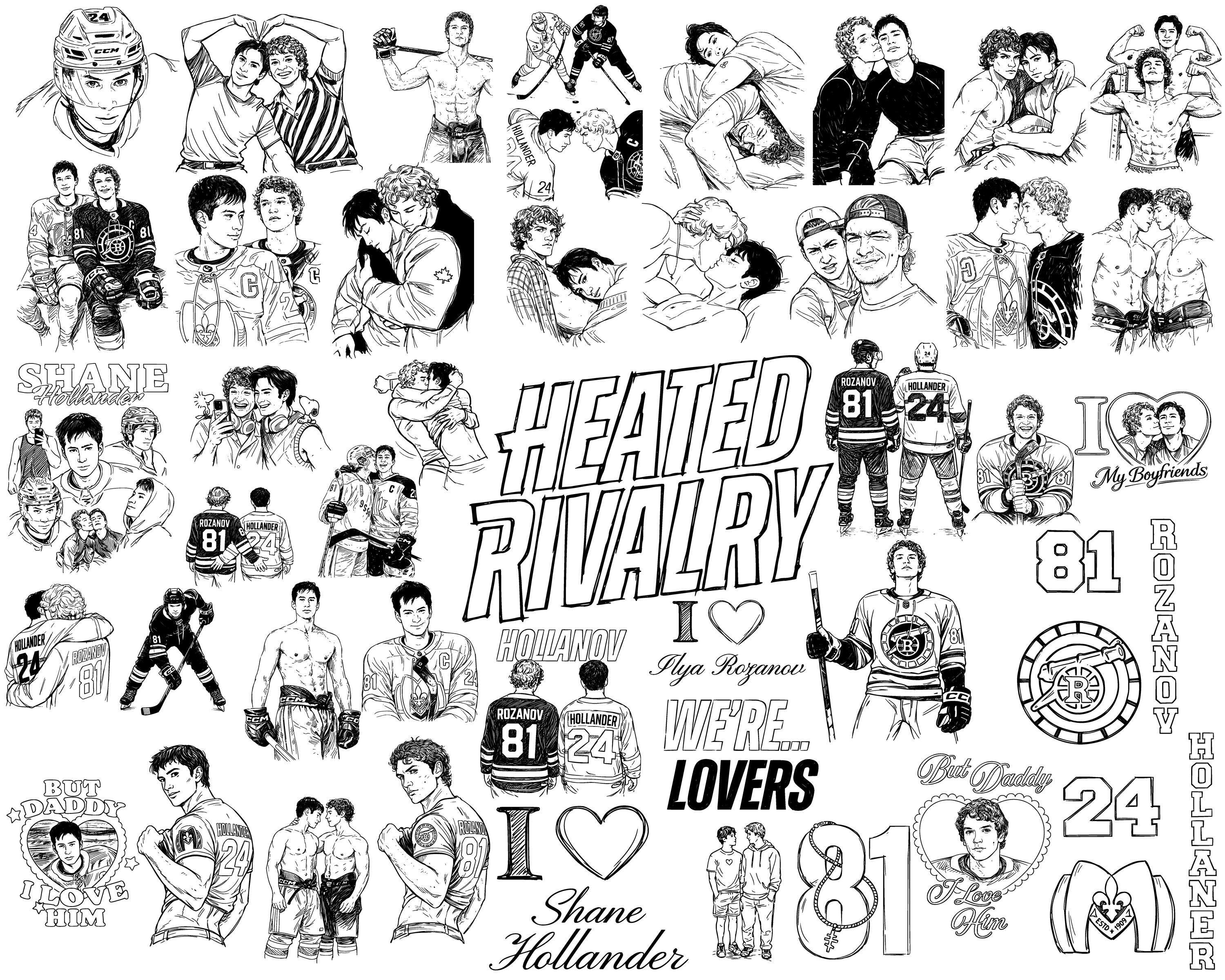 Heated Rivalry SVG Bundle | 31 Designs – Hockey Rivals, Shane & Ilya ...