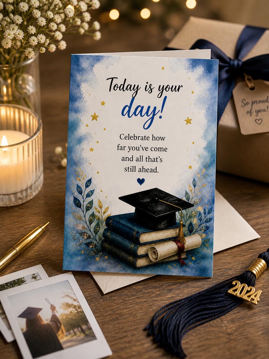 Graduation Card Printable 5x7, Congrats Grad Card, Instant Download PDF ...