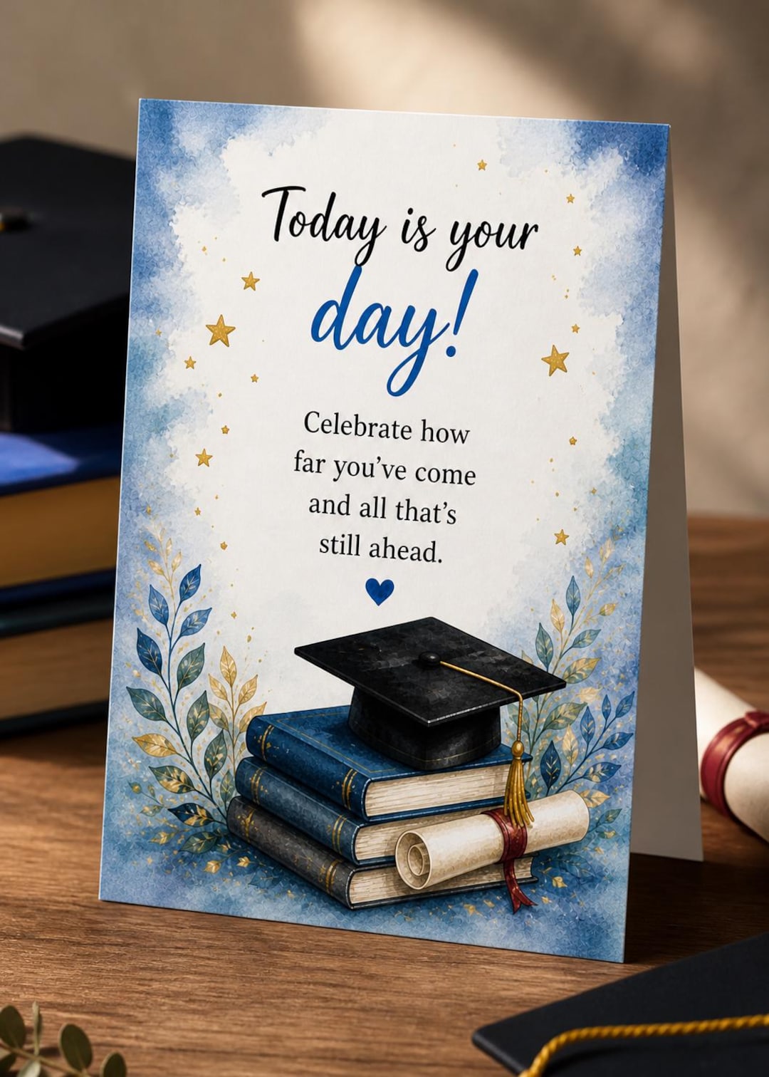 Graduation Card Printable 5x7, Congrats Grad Card, Instant Download PDF ...