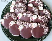 Thanksgiving Turkey Decorated Cookie Favors, Fall Cookies, Gobble, Thanksgiving Desert, Customized Cookies, Animal Cookies, Bird Cookies
