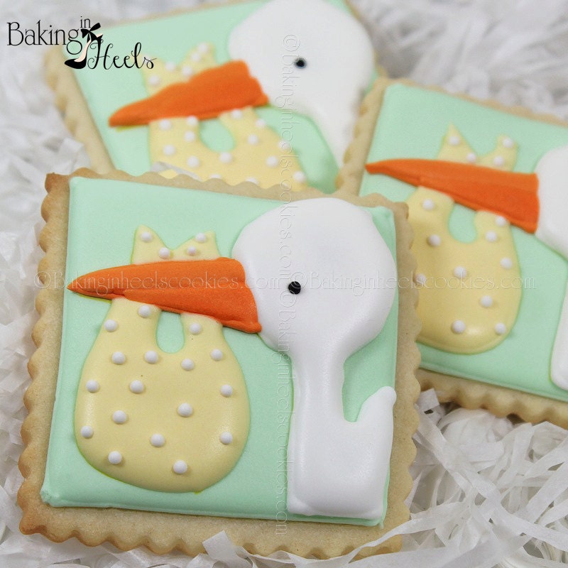 stork baby shower favors