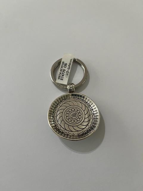 Brighton Keychains Brighton Silver Keychain With Turquoise Center - Etsy