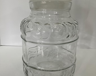 Vintage KIG Indonesian Clear Coke Jar with Lid
