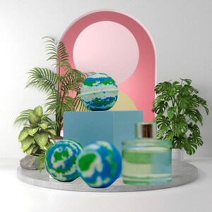 Bomba de baño fantasma, tinte de carbón activado, baño efervescente místico