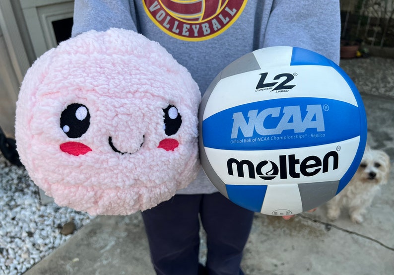 Plushie Volleyball Sherpa Volleyball Kawaii Volleyball image 4