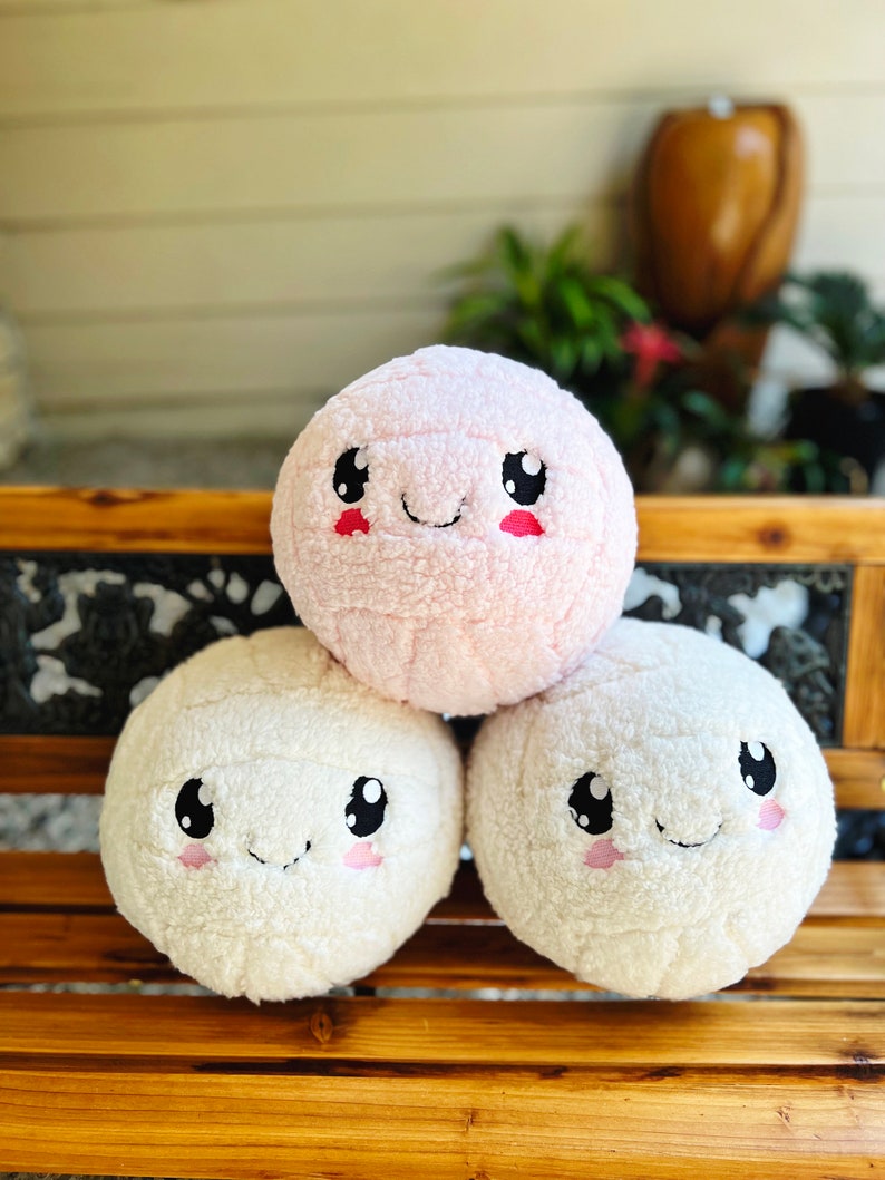 Plushie Volleyball Sherpa Volleyball Kawaii Volleyball image 5