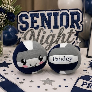 Personalized Fleece Volleyball Plush Pillow: Tricolor Stuffed Volleyball with Embroidered Name image 5