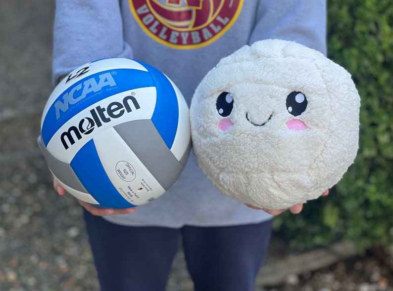 Plushie Volleyball Sherpa Volleyball Kawaii Volleyball image 2