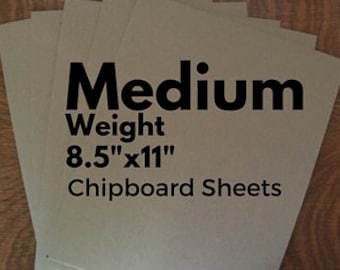 Chipboard Chip Board Sheets / Medium Weight Chipboard Cardboard /Recycled Thick Kraft Board / Brown Paper Board Sheets