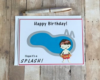 Kids Birthday Card, Summer Card, Birthday Card Kids, Summer Gift, Birthday Card for Him, Card for Boyfriend, Handmade Cards Birthday